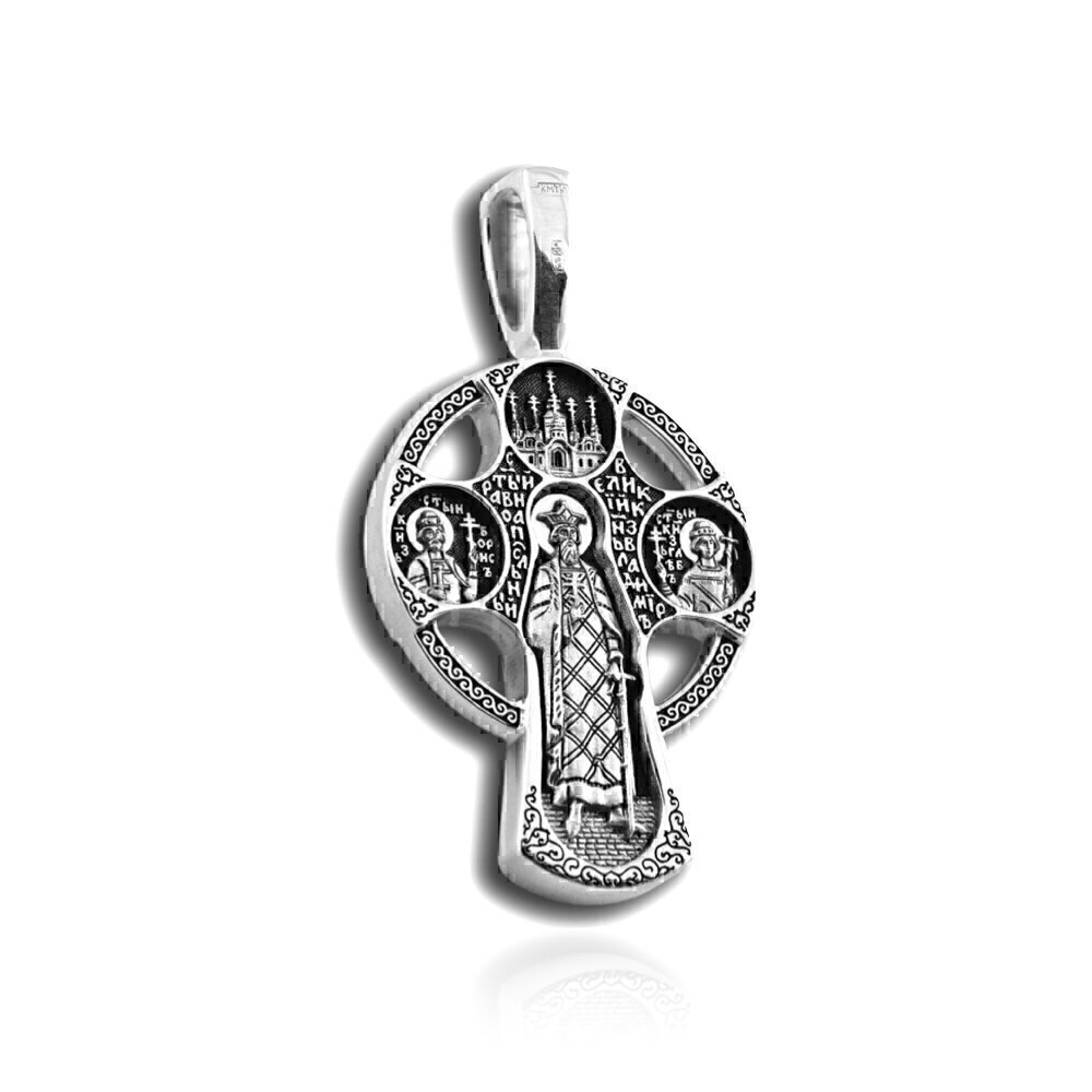 Купить Крест из серебра "Святой Князь Владимир" (2785)