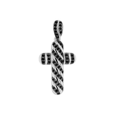 картинка Крест из серебра с фианитами (42586) 