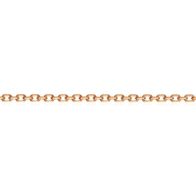 картинка Цепь из красного золота "Ролло удлиненная" (91028) 