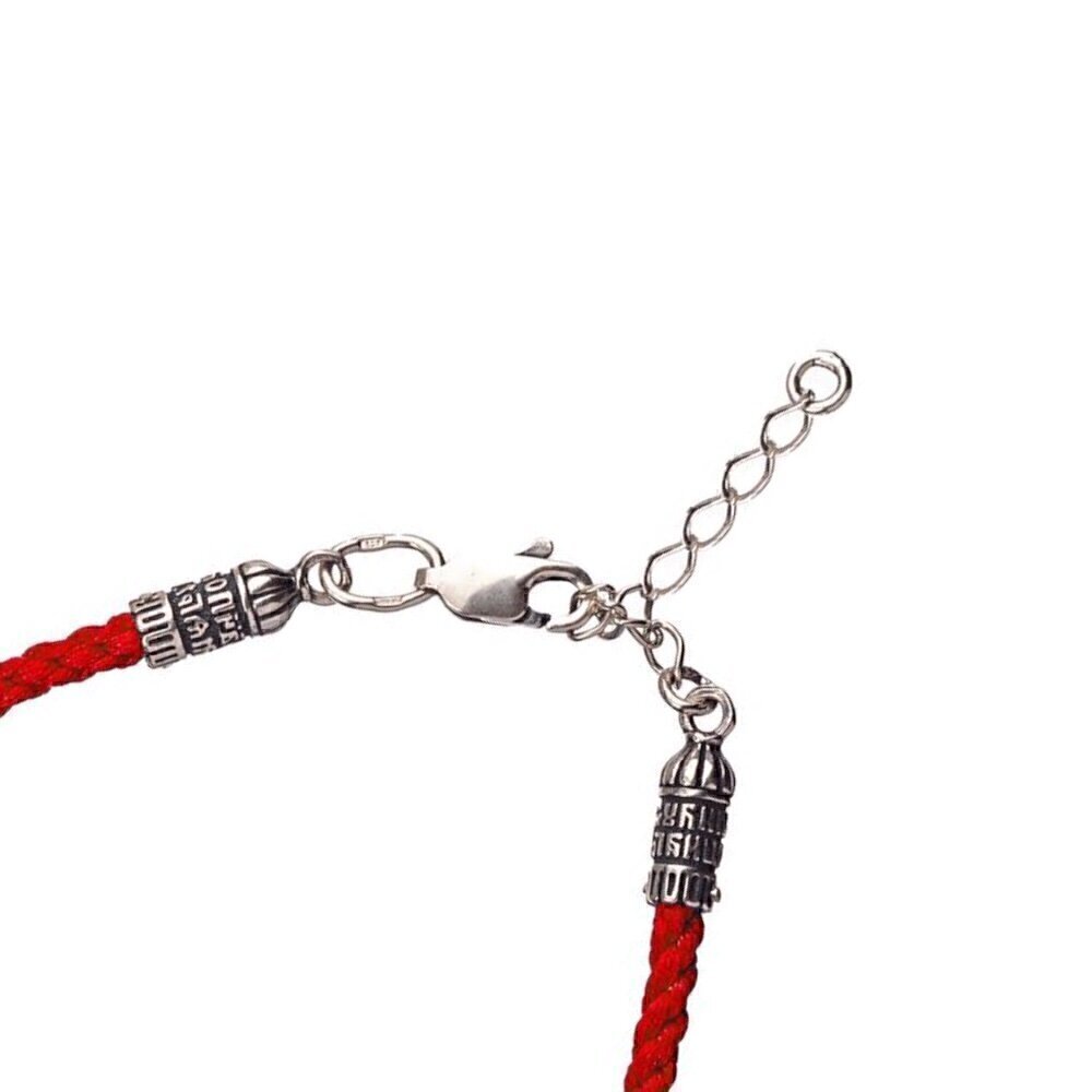 Купить Браслет из шнурка и серебра "Спаси и Сохрани" (12256)