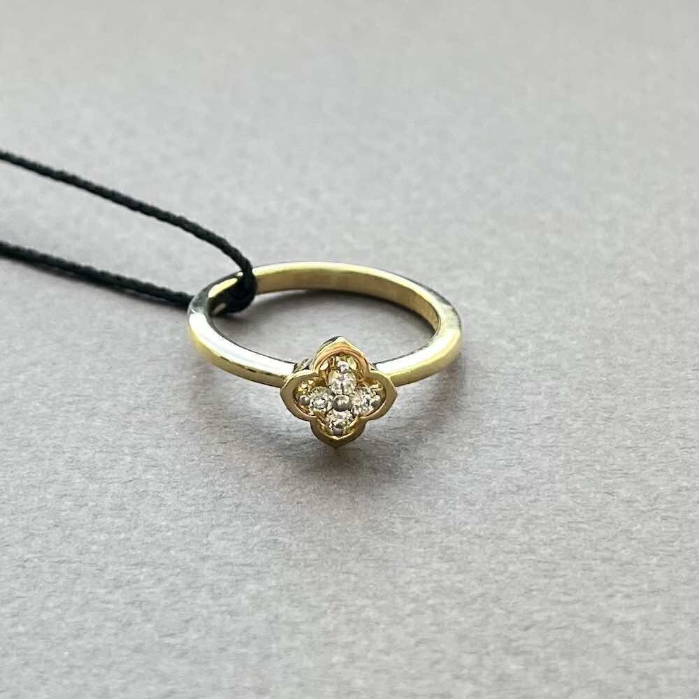 Купить Кольцо из желтого золота с бриллиантами (31051)