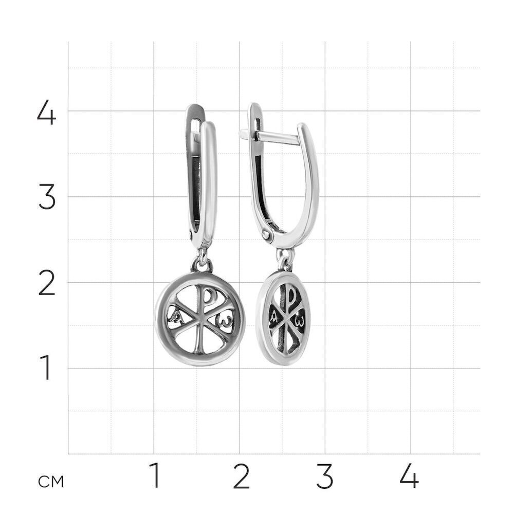 Купить Серьги из серебра "Хризма" (72297)
