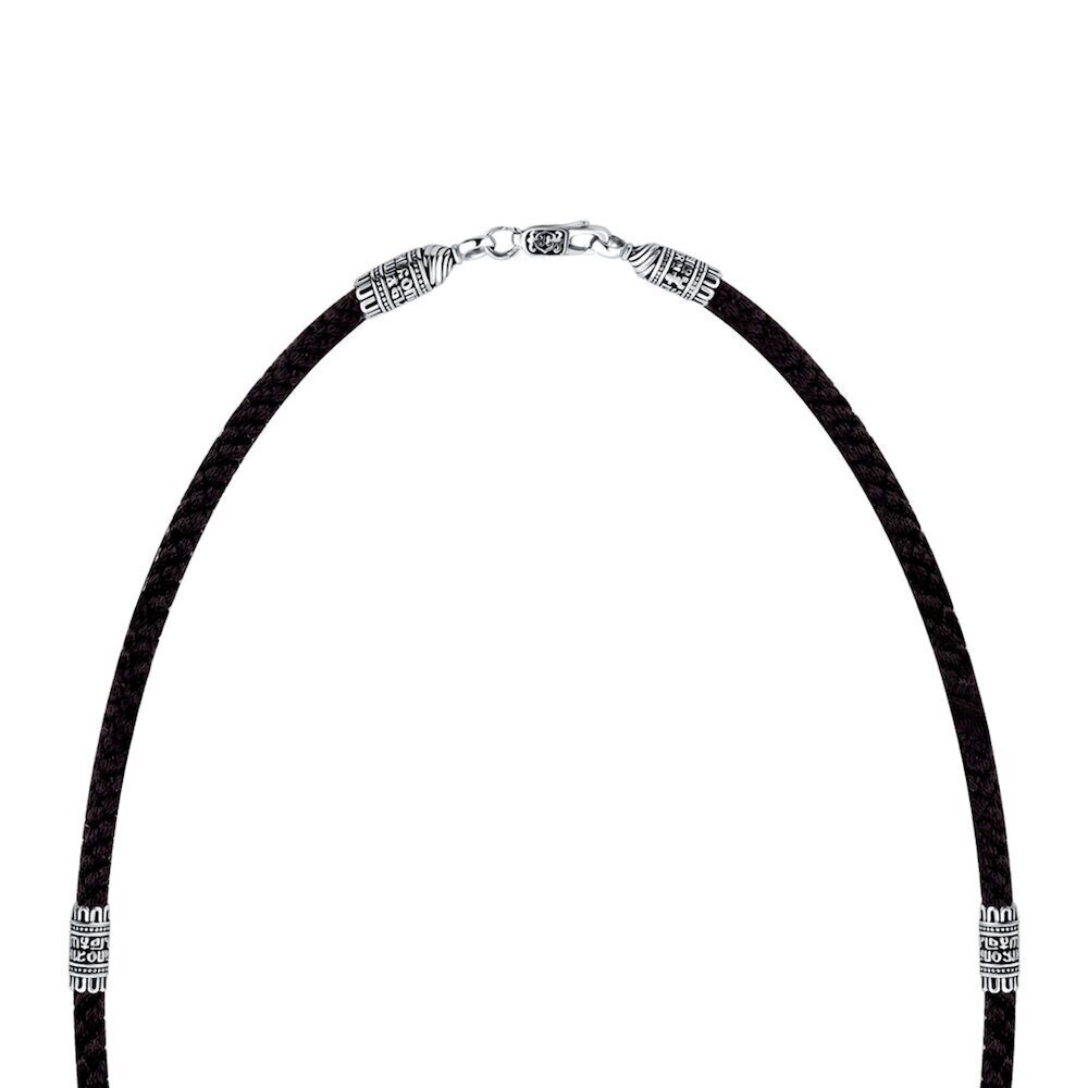 Купить Крест из дерева граб и серебра "Спаси и Сохрани" на гайтане (42655)