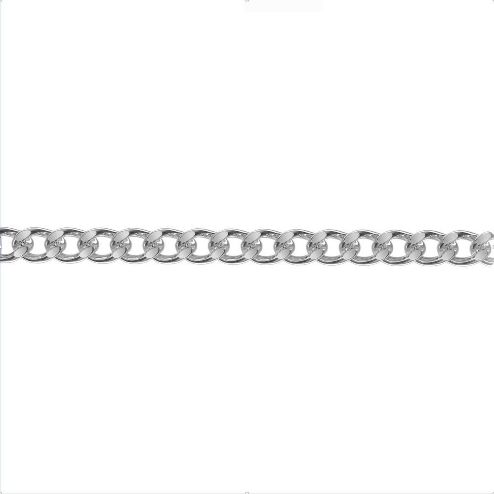 Купить Цепь из белого золота "Панцырь" (91055)