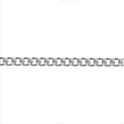 картинка Цепь из белого золота "Панцырь" (91055) 