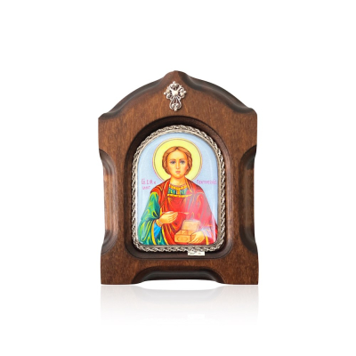 картинка Икона "Святой Пантелеимон Целитель" финифть (20199) 
