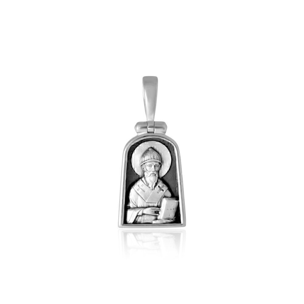 Купить Образ из серебра "Святой Спиридон Тримифунтский" (3523)