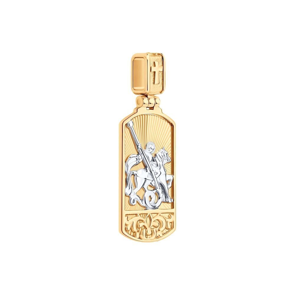 Купить Образ из красного золота "Святой Георгий Победоносец" (51105)