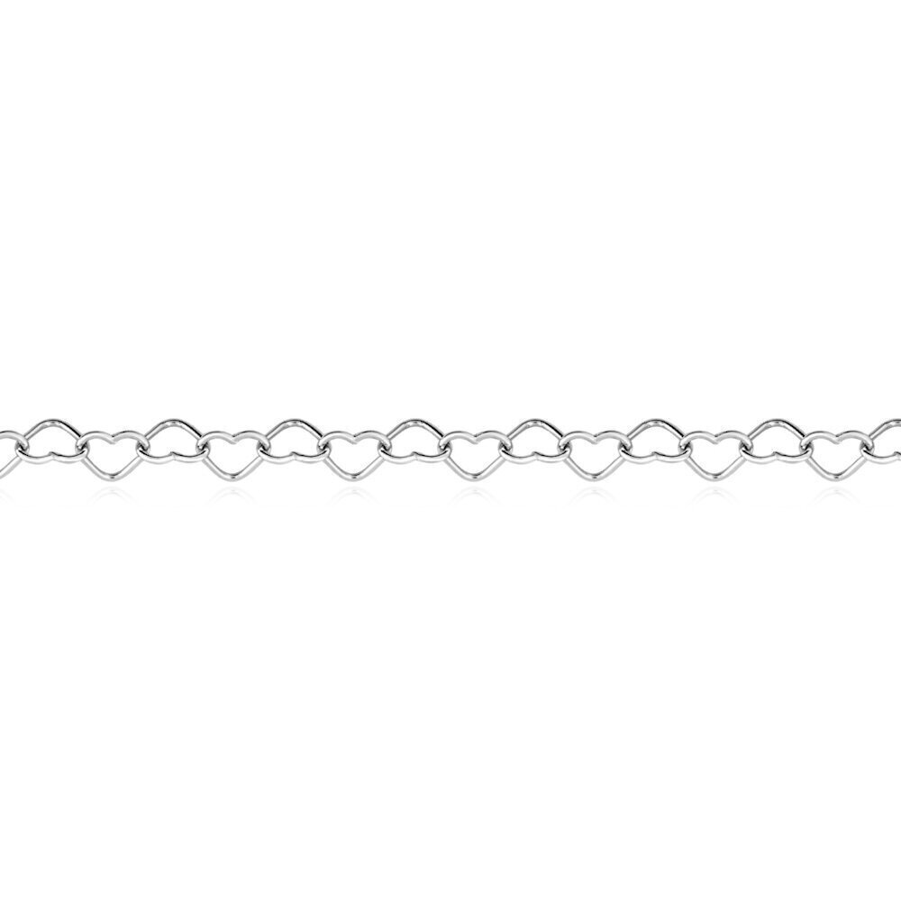 Купить Цепь из серебра "Сердечки" (92410)