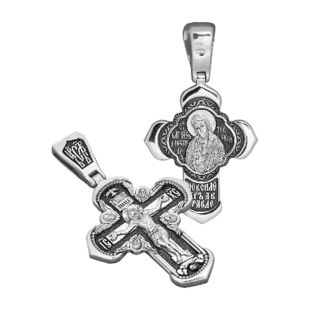 Купить Крест из серебра "Святой Князь Александр Невский" (42398)