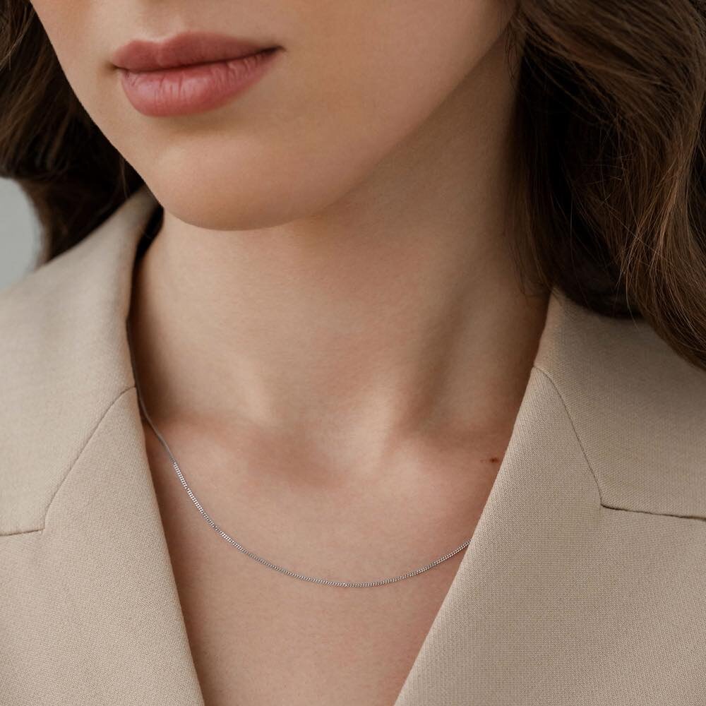 Купить Цепь из белого золота "Гурмета" (91057)