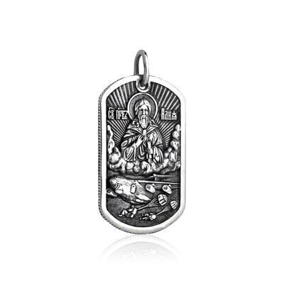 картинка Образ из серебра "Святой Илья Пророк" (39998) 
