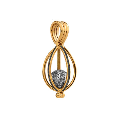 картинка Подвеска из серебра "Молитва Господу Иисусу" (52852) 