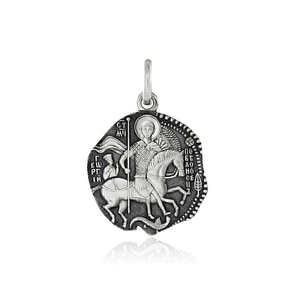 Купить Образ из серебра "Святой Георгий Победоносец" (35046)