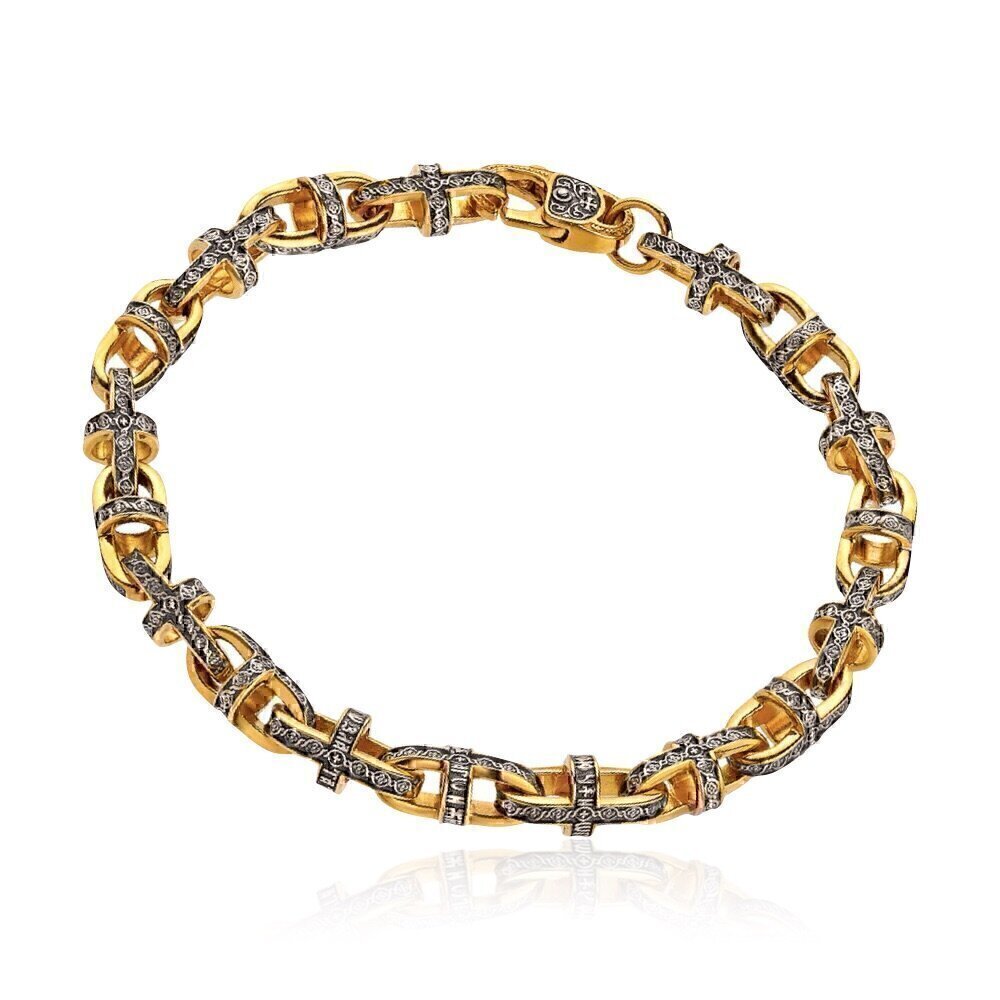 Купить Браслет из серебра "Георгиевский крест" (53520)