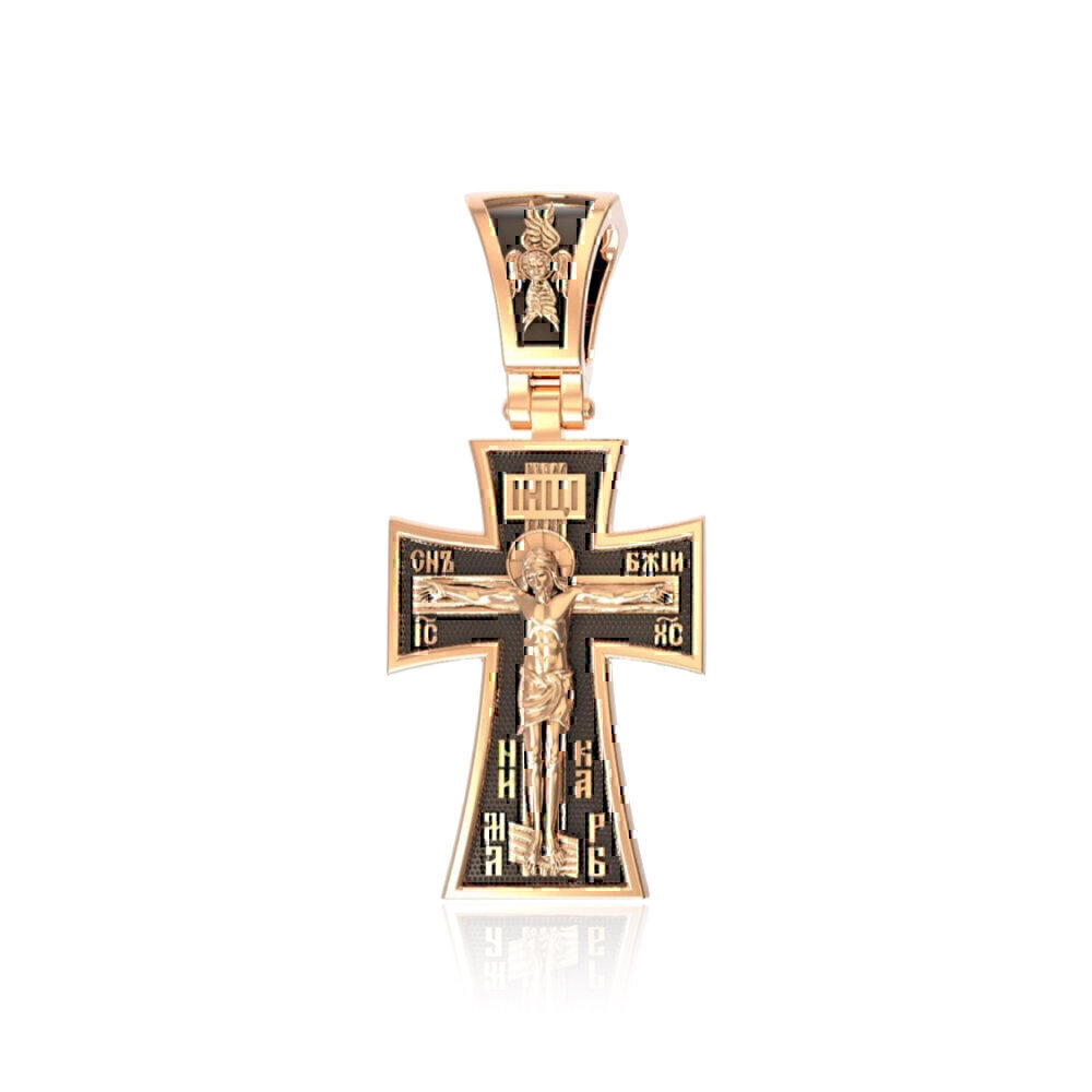 Купить Крест из красного золота "Распятие Христово" (2148)
