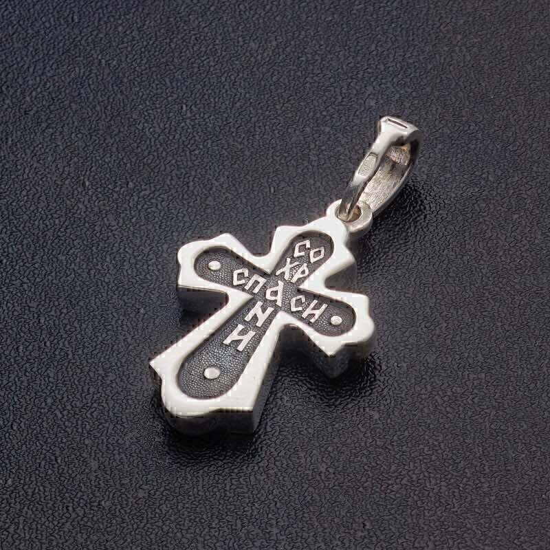 Купить Крест из серебра "Солнце правды" (2503)