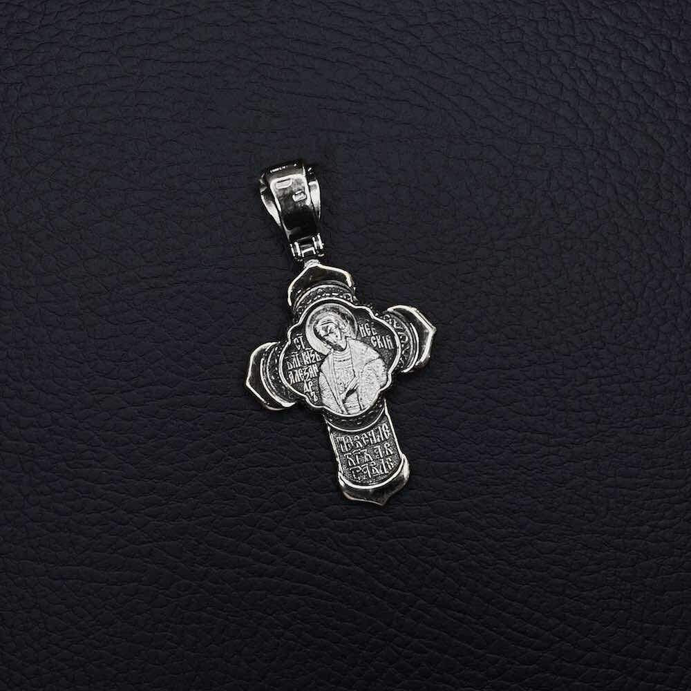 Купить Крест из серебра "Святой Князь Александр Невский" (42398)