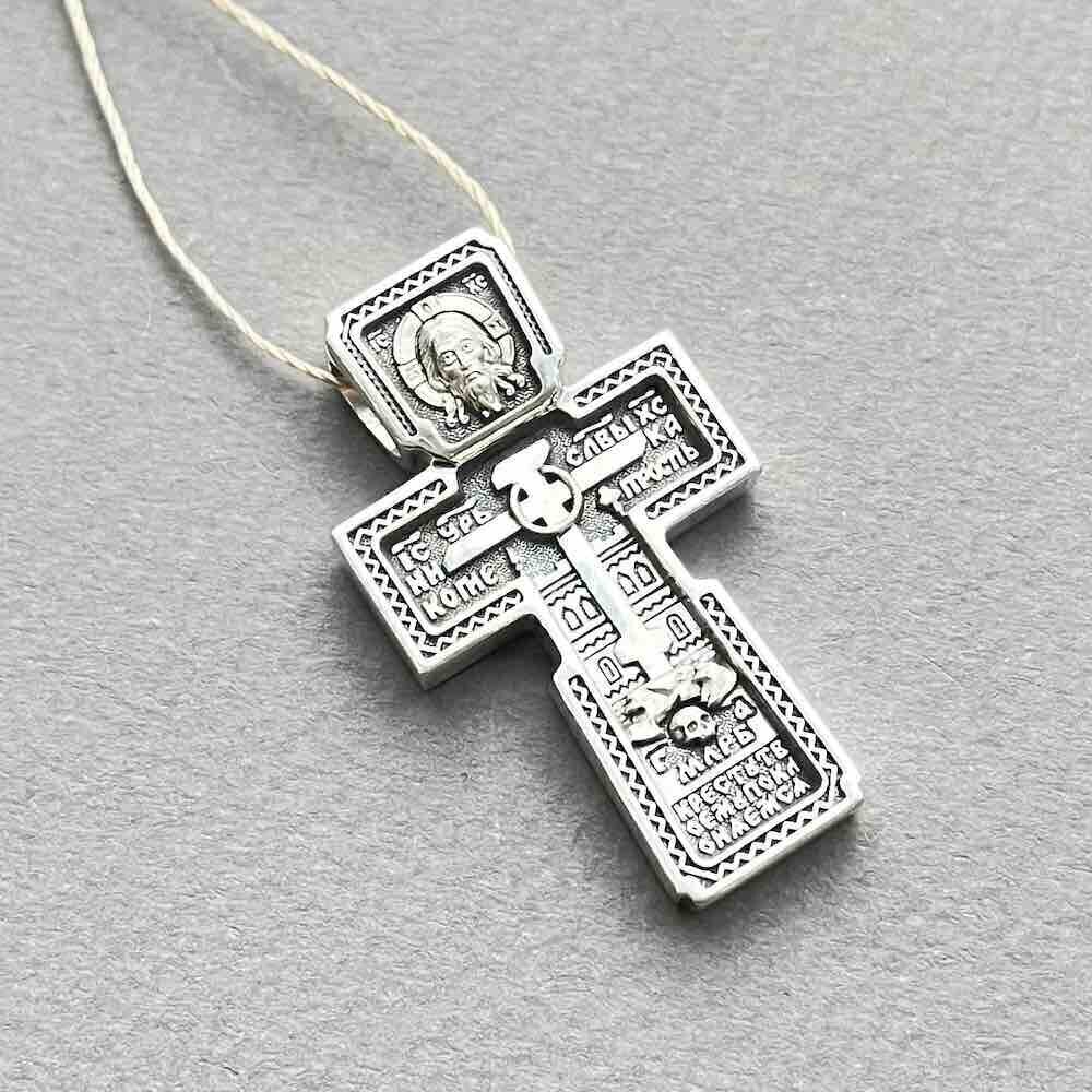 Купить Крест из серебра "Русский Север" (42475)