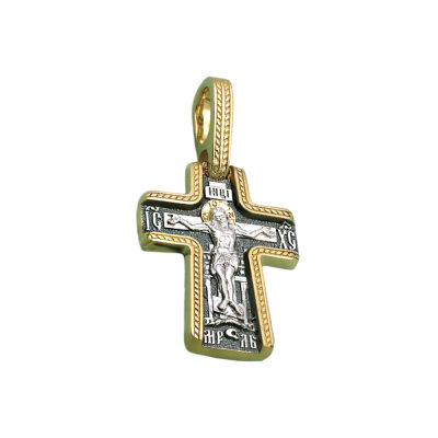 картинка Крест из серебра "Святой Георгий Победоносец" (42016) 