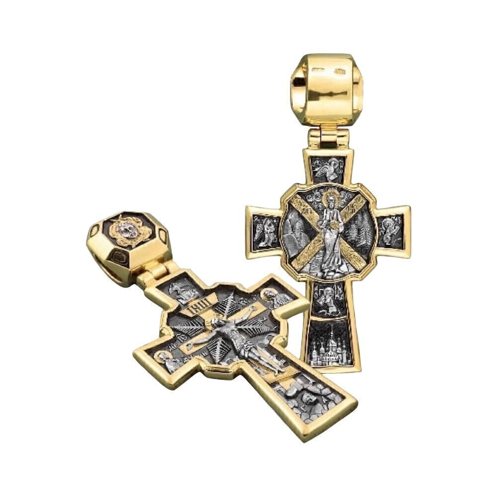 Купить Крест из серебра "Андреевский" (42093)