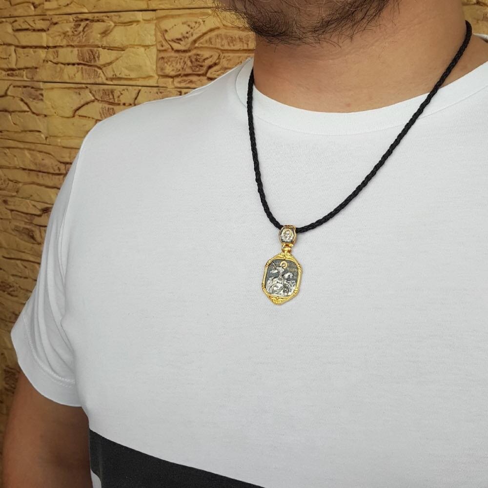 Купить Образ из серебра "Святой Георгий Победоносец" (52834)