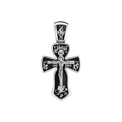 картинка Крест из серебра "Помилуй Мя Грешного" (42719) 