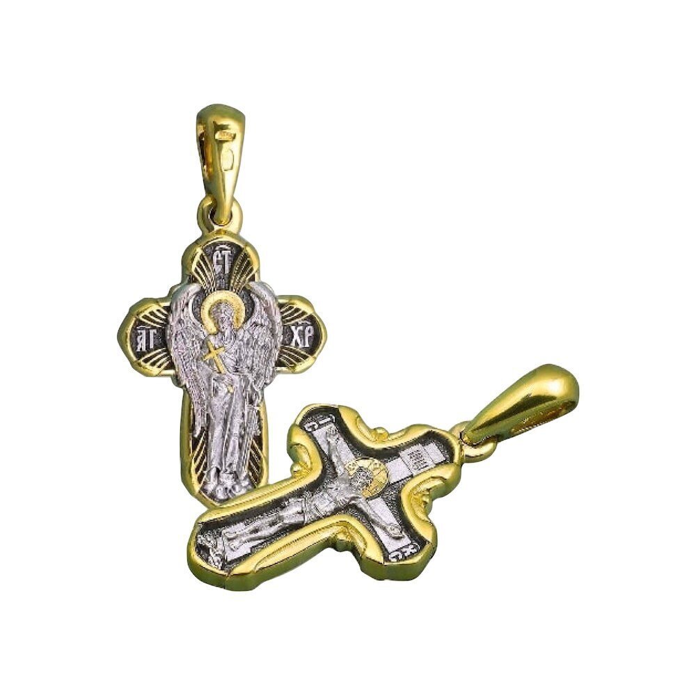 Купить Крест из серебра "Ангел Хранитель" (42014)