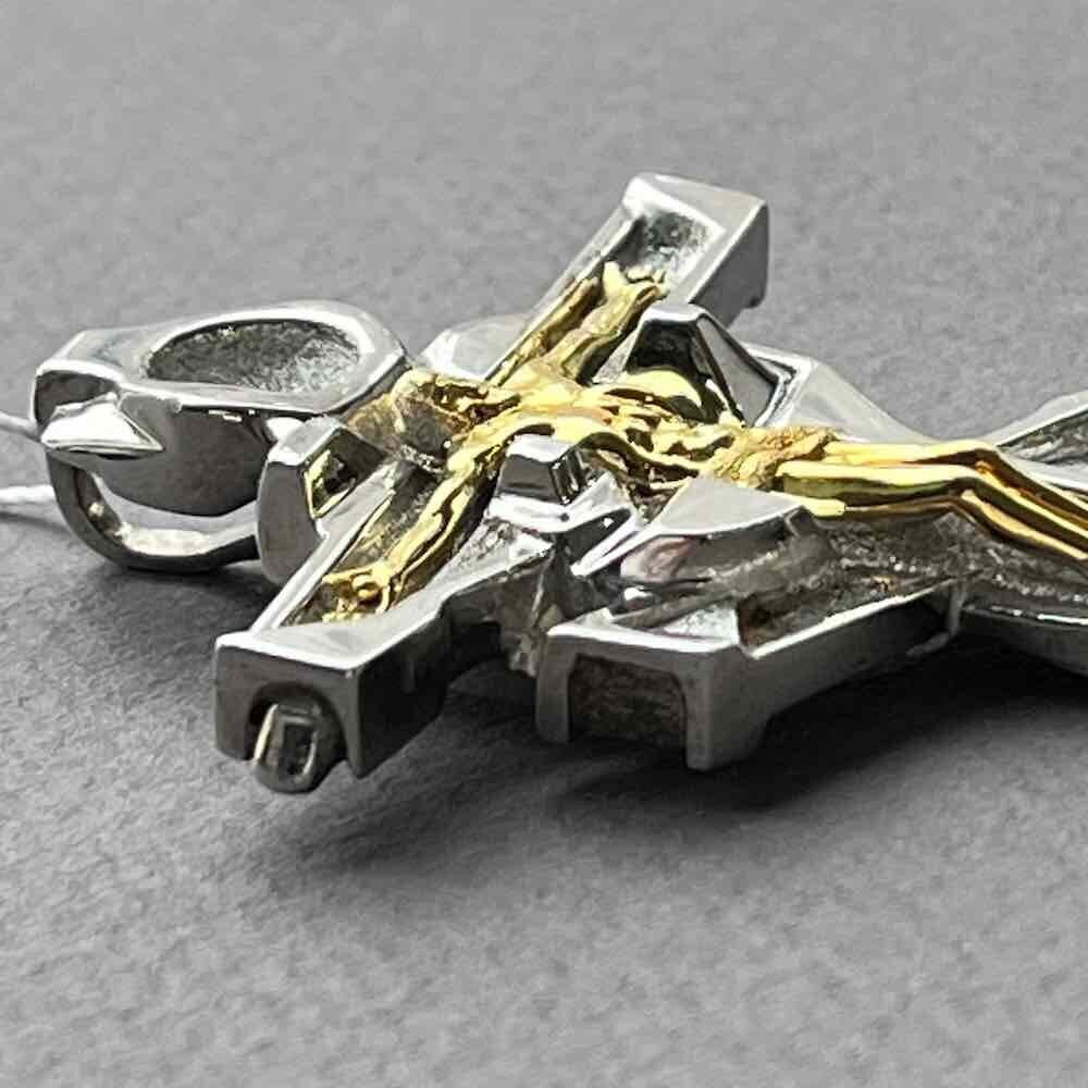 Купить Крест большой из серебра "Сердце Христа" (42452)