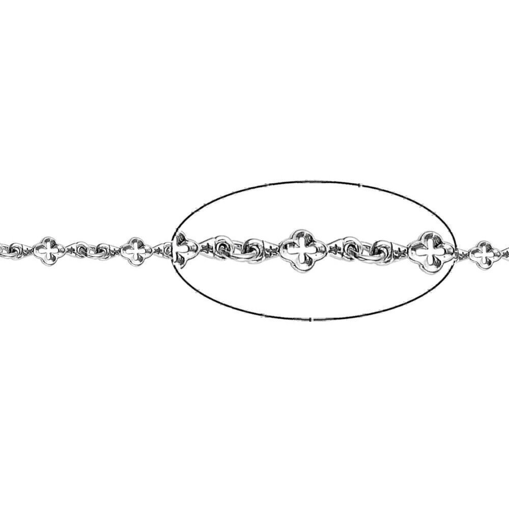 Купить Цепь из серебра с узорами (45775)