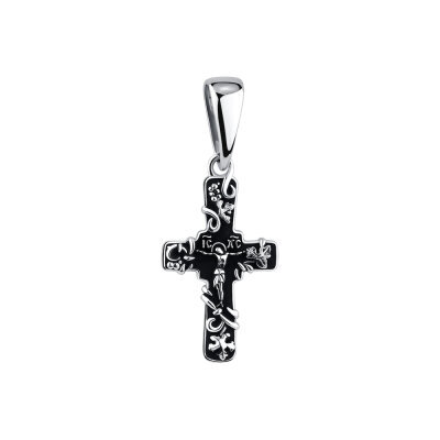 картинка Крест из серебра "Виноградная лоза" (42741) 