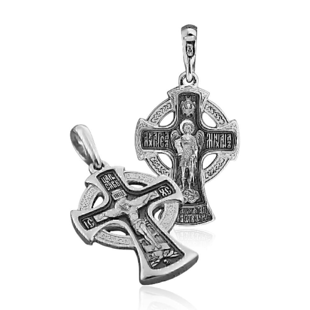 Купить Крест из серебра "Архангел Михаил" (2841)