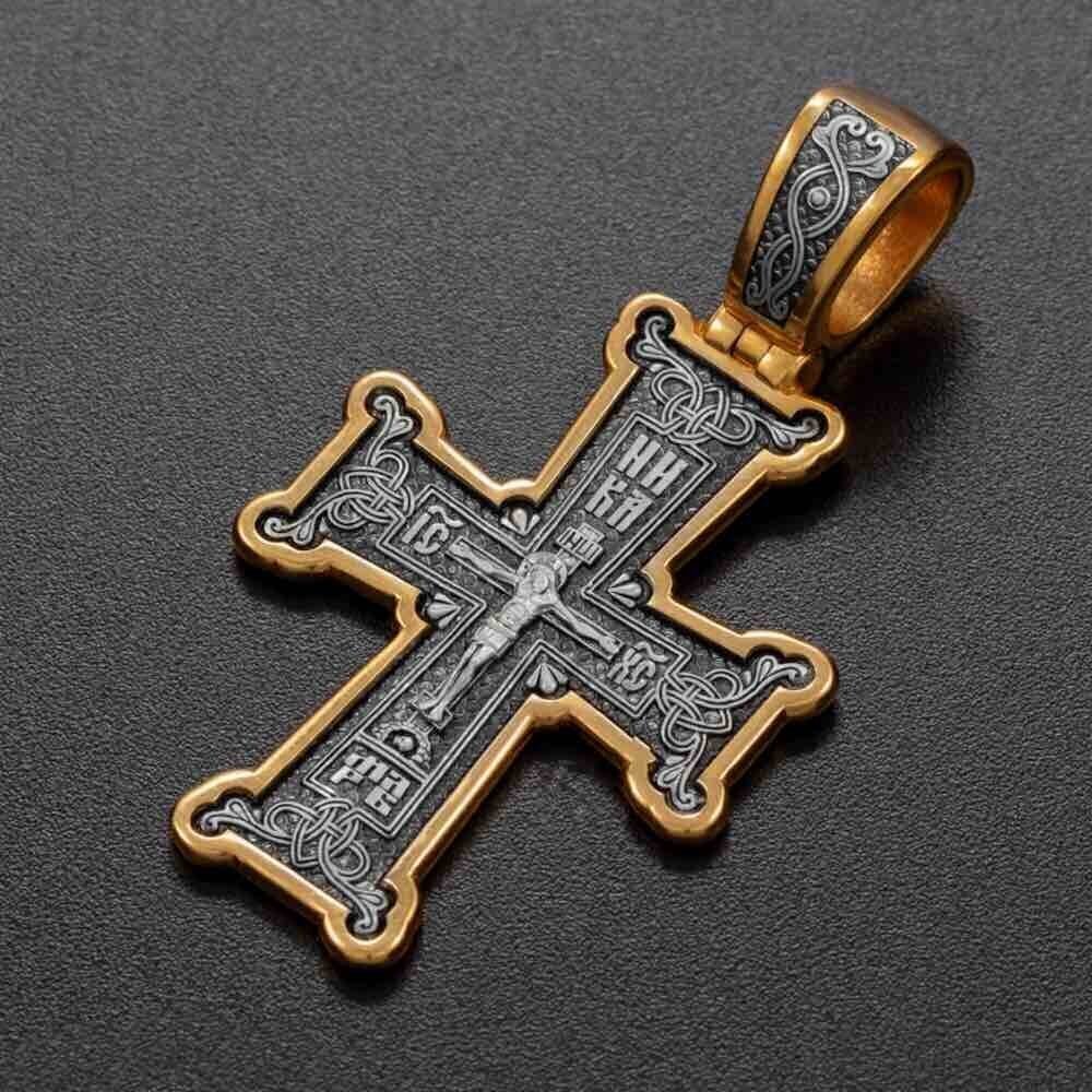 Купить Крест из серебра "Распятие Христово" (42855)