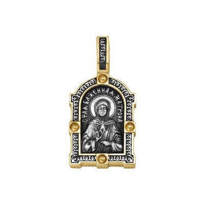 картинка Образ из серебра "Святая Матрона Московская" (52325) 