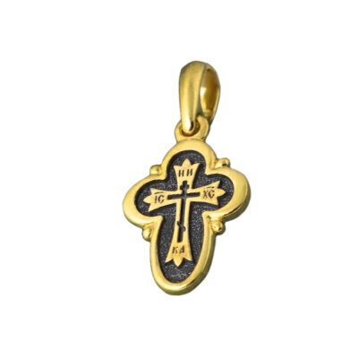 картинка Крест из серебра "Спаси и Сохрани" (42015) 