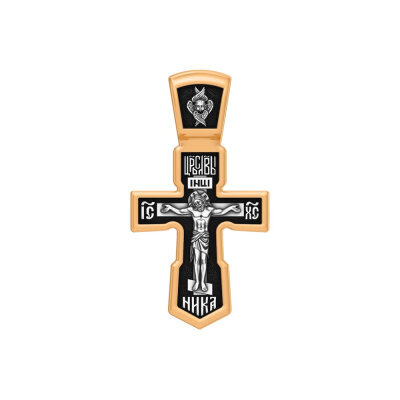 картинка Крест из серебра "Да воскреснет Бог" (42846) 
