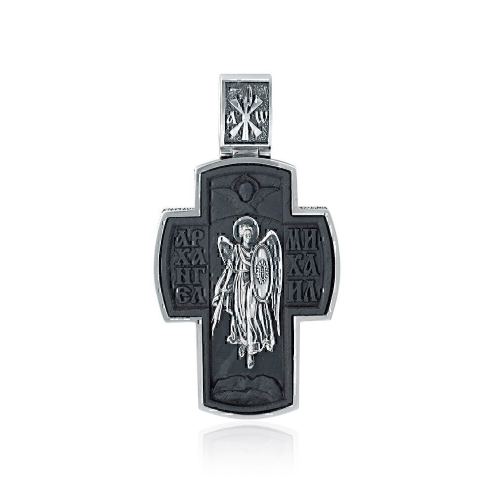 Купить Крест из серебра "Архангел Михаил" (9703)