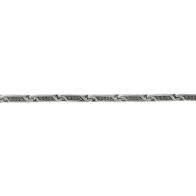 картинка Цепь литая из серебра с узором (92289) 