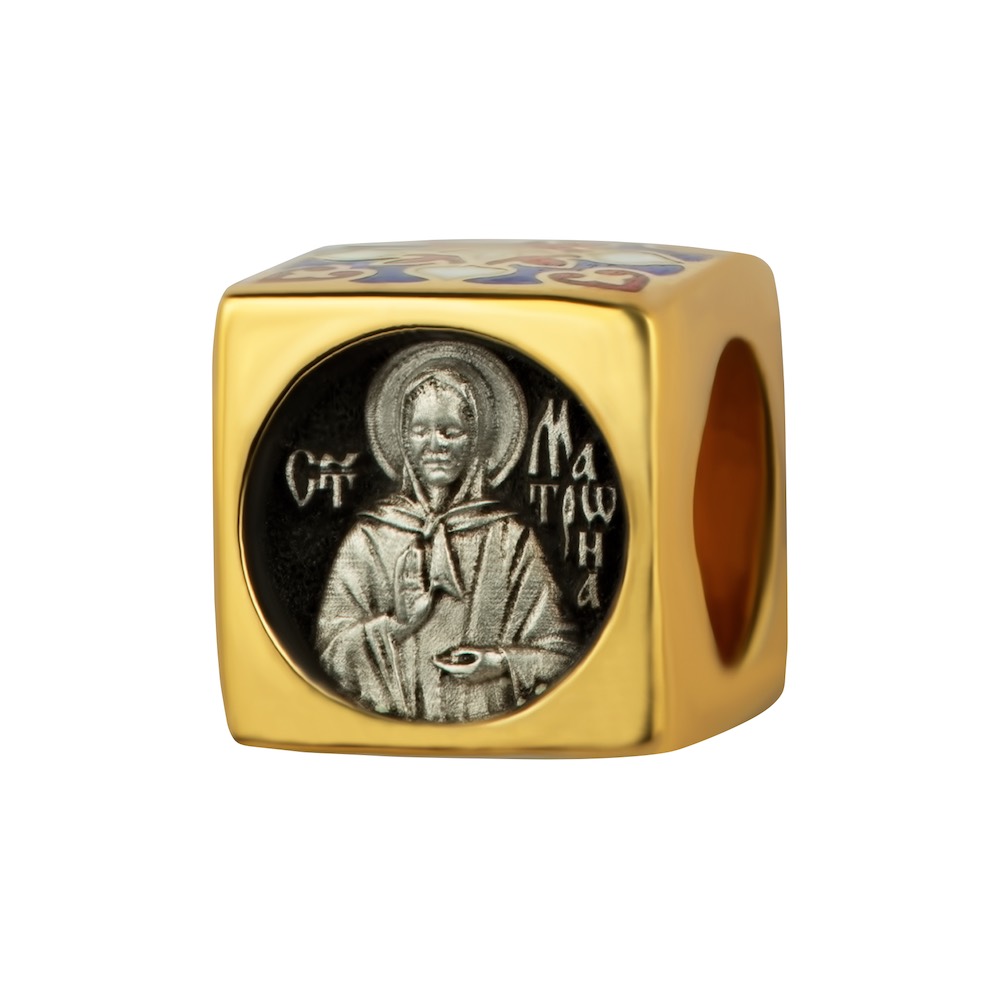 Купить Бусина из серебра "Святая Матрона Московская" (59250)