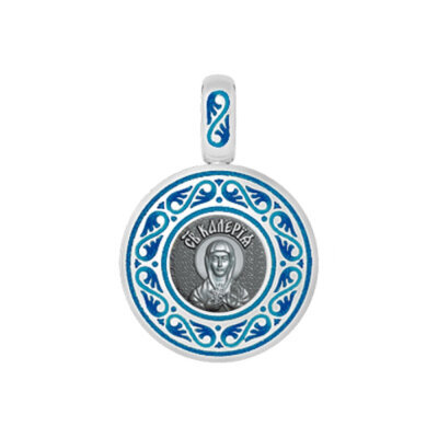 картинка Образ из серебра "Святая Мученица Валерия" (52180) 