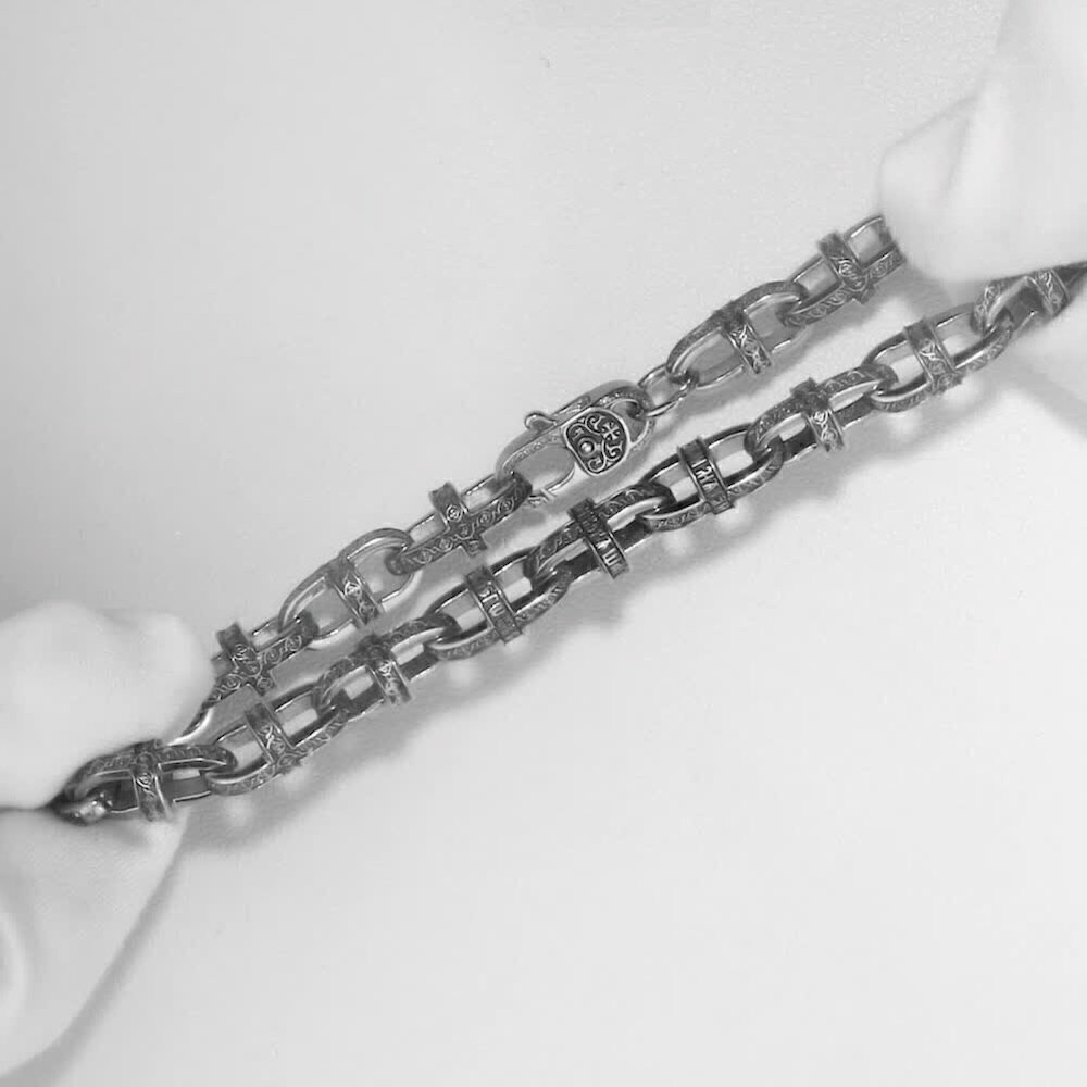 Купить Браслет литой из серебра "Георгиевский Крест" (12376)