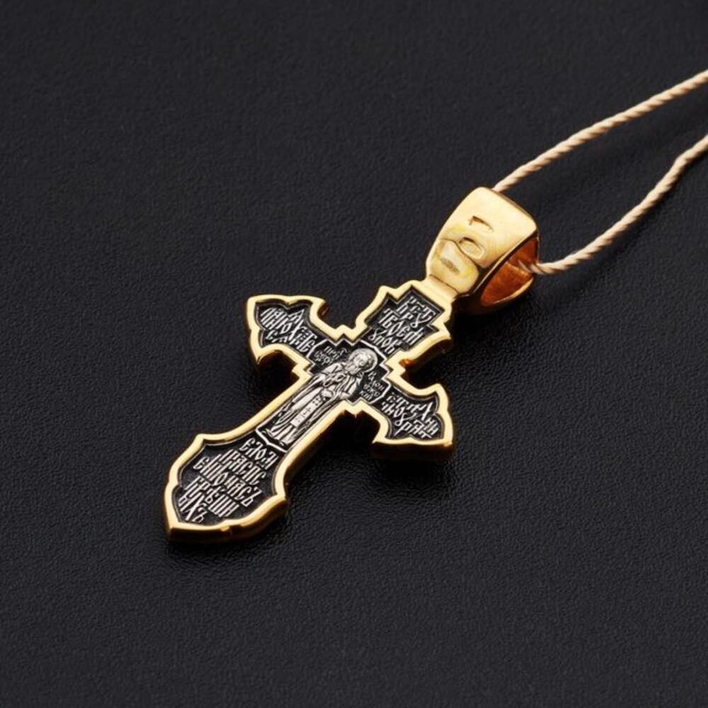 Купить Крест из серебра "Святой Сергий Радонежский" (42860)