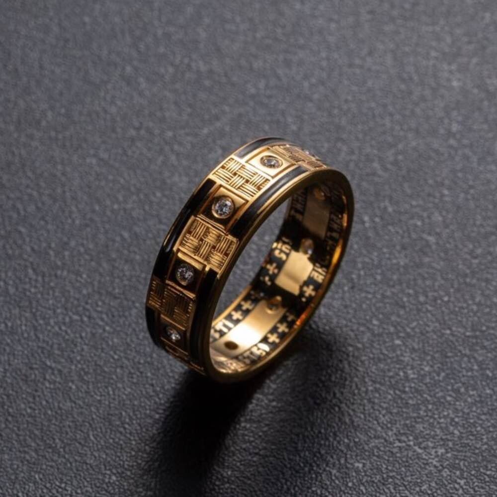 Купить Кольцо из серебра "Молитва кресту" с фианитами (32323)