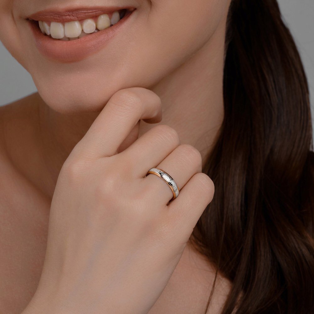 Купить Кольцо из красного золота "Спаси и Сохрани" (31056)