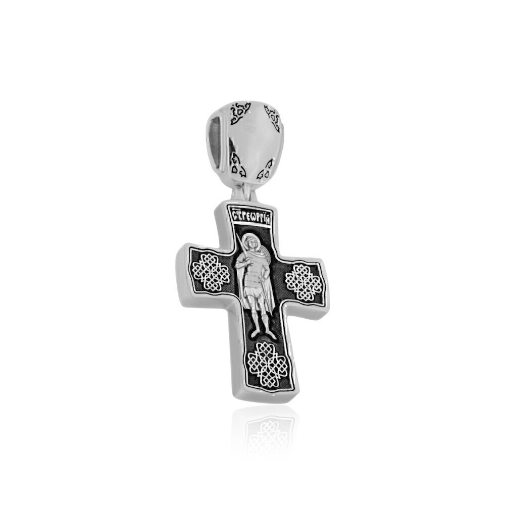 Купить Крест из серебра "Святой Георгий Победоносец" (27315)
