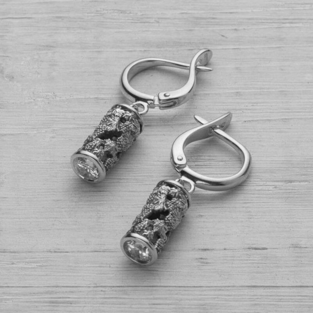 Купить Серьги из серебра "Виноградная Лоза" (72242)