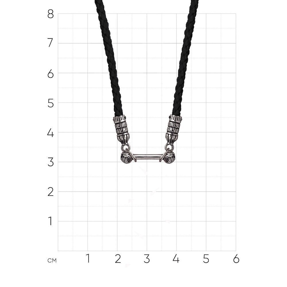 Купить Гайтан с замком из серебра "Помилуй Мя Грешного" (92472)