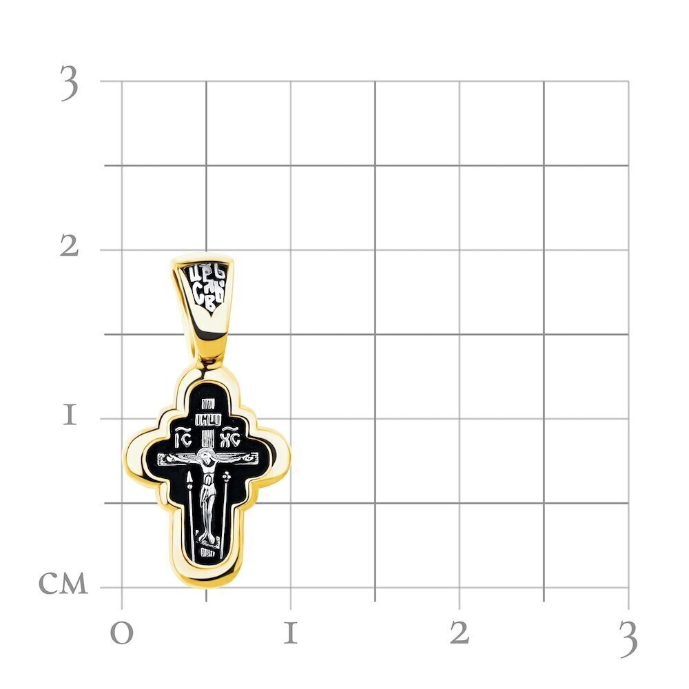 Купить Крест из серебра "Богородица" (42659)