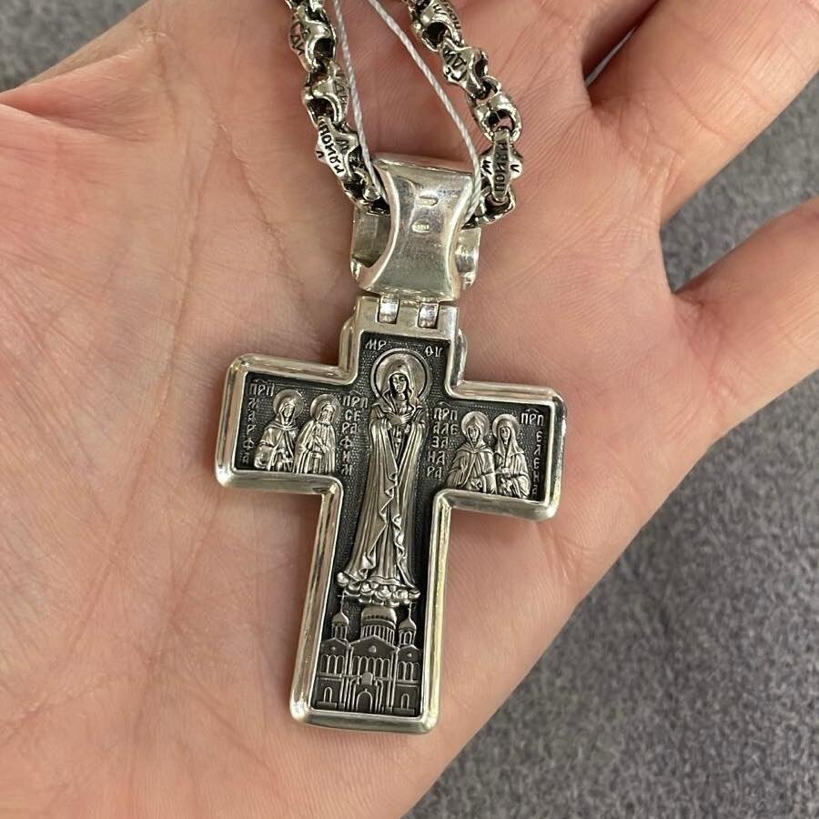 Купить Крест из серебра "Дивеевский" (42464)