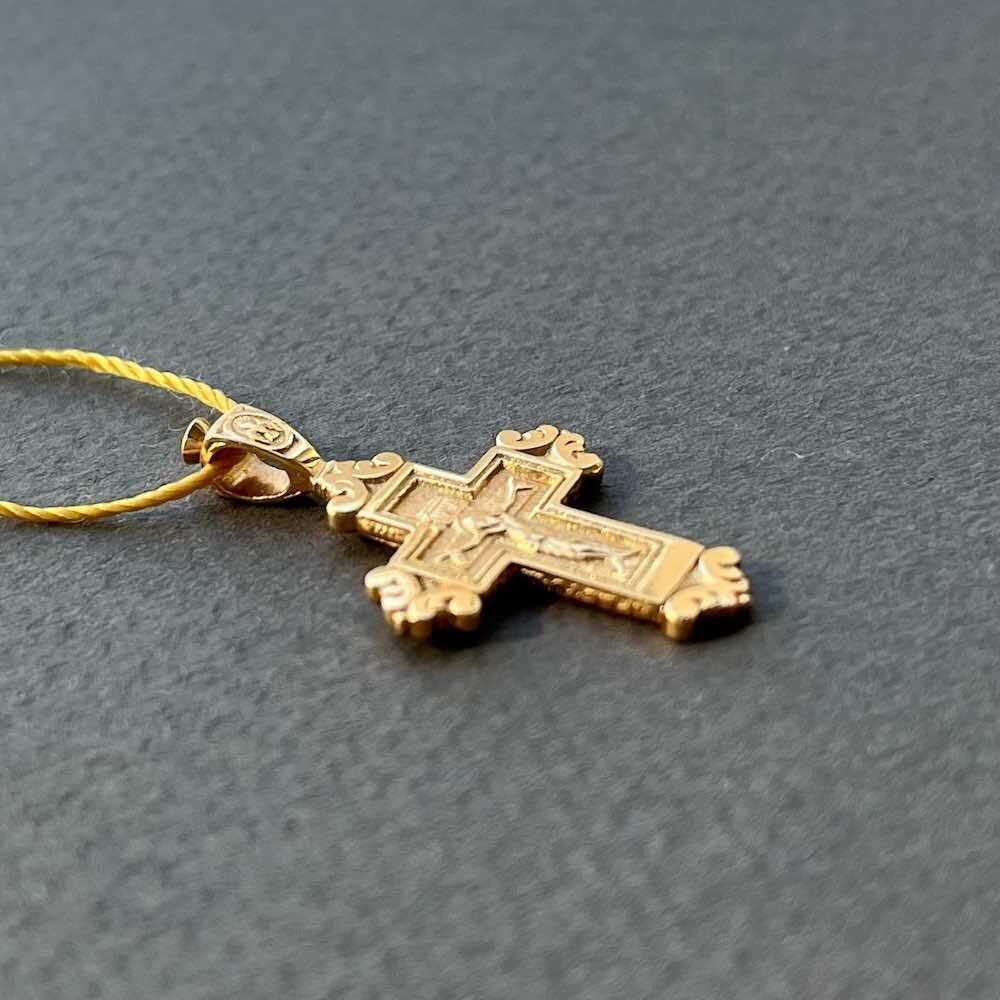 Купить Крест из красного золота "Богородица" (41012)